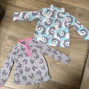 Toddler girl fleece pullovers
